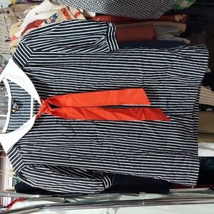 🟢 rrrruss Div of Russ Togs inc Sailor style top no size tag invw223